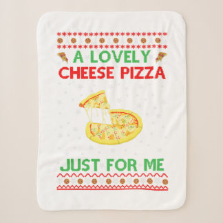 Cobertor Sherpa Uma Adorável Camisa De Pizza De Queijo Sozinha Eng