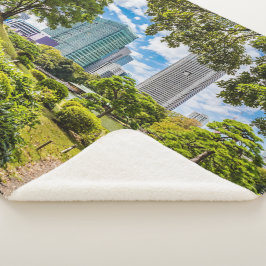 Cobertor Sherpa Uma caminhada pelos jardins de Hama Rikyu, Tóquio