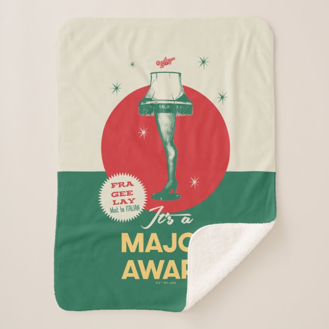 Cobertor Sherpa Uma história de Natal | Lâmpada da perna Prêmio pr (Frente)