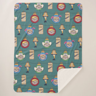 Cobertor Sherpa Uma história de Natal | Ralphie e Ornaments - Padr