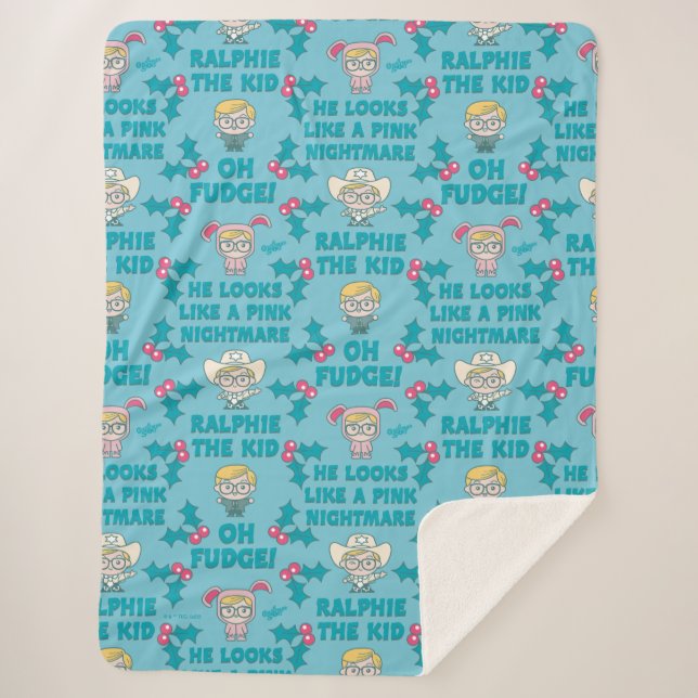 Cobertor Sherpa Uma história de Natal | Ralphie the Kid (Frente)
