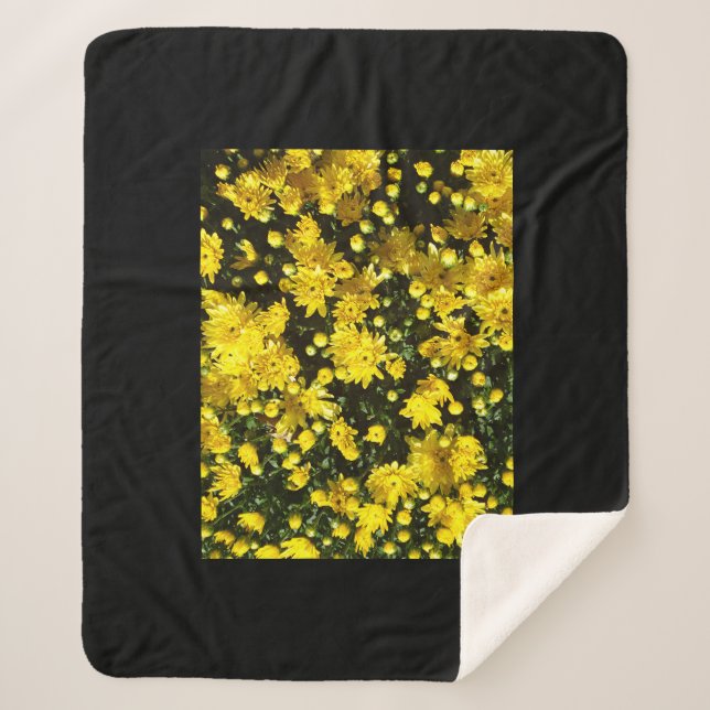 Cobertor Sherpa Uma multidão de Mães amarelas (Frente)