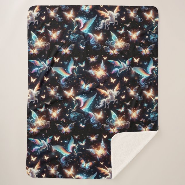 Cobertor Sherpa Unicorn Dreams (Frente)