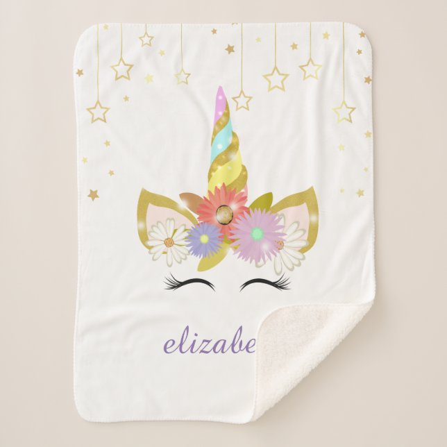 Cobertor Sherpa Unicorn Sherpa Blankets (Frente)