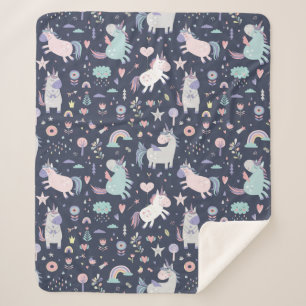 Cobertor Sherpa Unicorns Sherpa Blanket