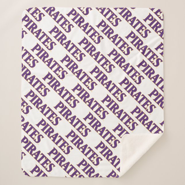 Cobertor Sherpa Universidade da Carolina do Leste | Piratas (Frente)