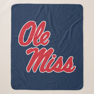 Cobertor Sherpa Universidade do Mississippi Script Ole Miss