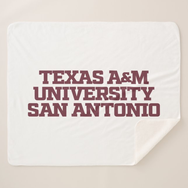 Cobertor Sherpa Universidade do Texas A&M - San Antonio (Frente (Horizontal))