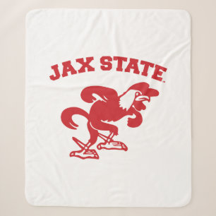 Cobertor Sherpa Universidade Estadual de Jacksonville JAX State Ga