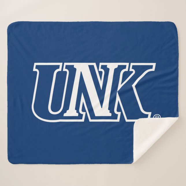 Cobertor Sherpa UNK| Universidade de Nebraska em Kearney (Frente (Horizontal))