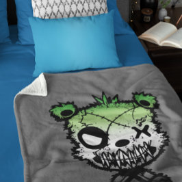 Cobertor Sherpa Urso Colorido da Bandeira do Orgulho Aromântico Gó
