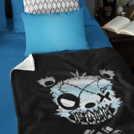 Cobertor Sherpa Urso Colorido do Sinalizador do Orgulho Demiboy do