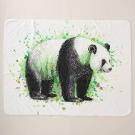 Cobertor Sherpa Urso Panda Bonito