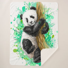 Cobertor Sherpa Urso Panda Bonito