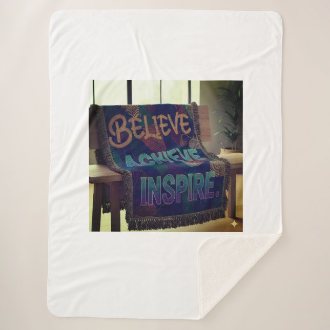 Cobertor Sherpa "Uso doméstico e presente de cobertores'' (Frente)