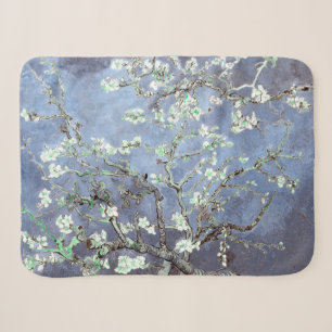 Cobertor Sherpa Van Gogh Almond Blossomo Aço Azul