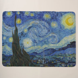 Cobertor Sherpa Van Gogh Starry Night Cozy Home Decor Gift