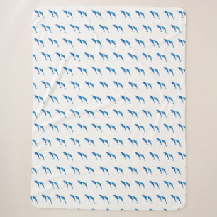 COBERTOR SHERPA VERÃO, CINZAS ENGRAÇADAS E GOLFINHOS AZUIS