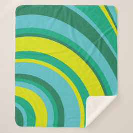 Cobertor Sherpa Verde-Arco-Íris-Arco-Íris-Arco-Íris de 70 anos