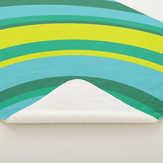 Cobertor Sherpa Verde-Arco-Íris-Arco-Íris-Arco-Íris de 70 anos (3/4)