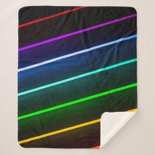 COBERTOR SHERPA VERDE, LARANJA, VERMELHA, AZUL E LUZ PURPULSA PRET