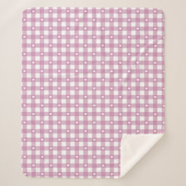 Cobertor Sherpa Verificações Magenta
