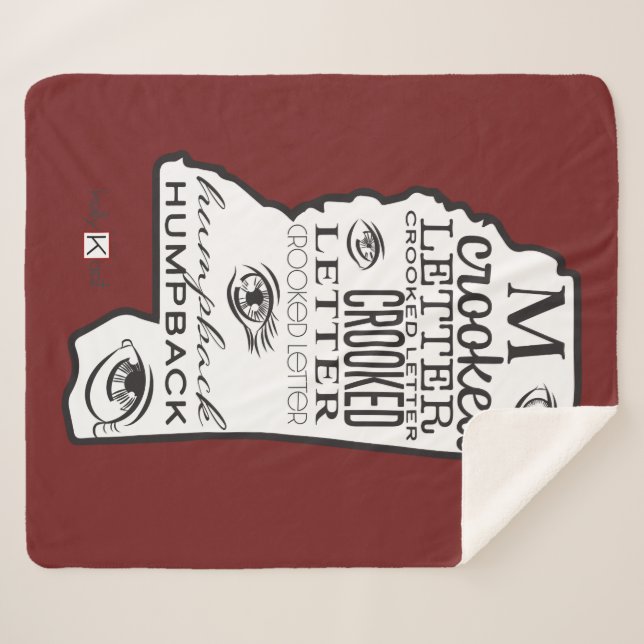 Cobertor Sherpa Vermelho Mississippi (Frente (Horizontal))