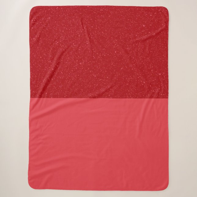 Cobertor Sherpa Vermelho Tomate de Duas Cores (Hor (Frente)