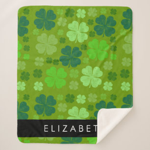 Cobertor Sherpa Vestidos Verdes, Vestidos Sortudos, Seu Nome