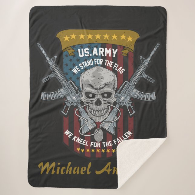 Cobertor Sherpa Veterano dos EUA (Frente)