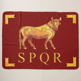 Cobertor Sherpa Vexilla SPQR Bull