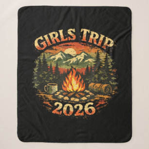Cobertor Sherpa Viagem das Meninas Aventura de Camping 2026