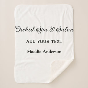 Cobertor Sherpa viagem spa salon hóspede informação férias praia