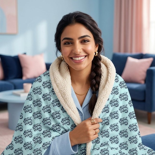 Cobertor Sherpa Vibrações Boas (Criador carregado)