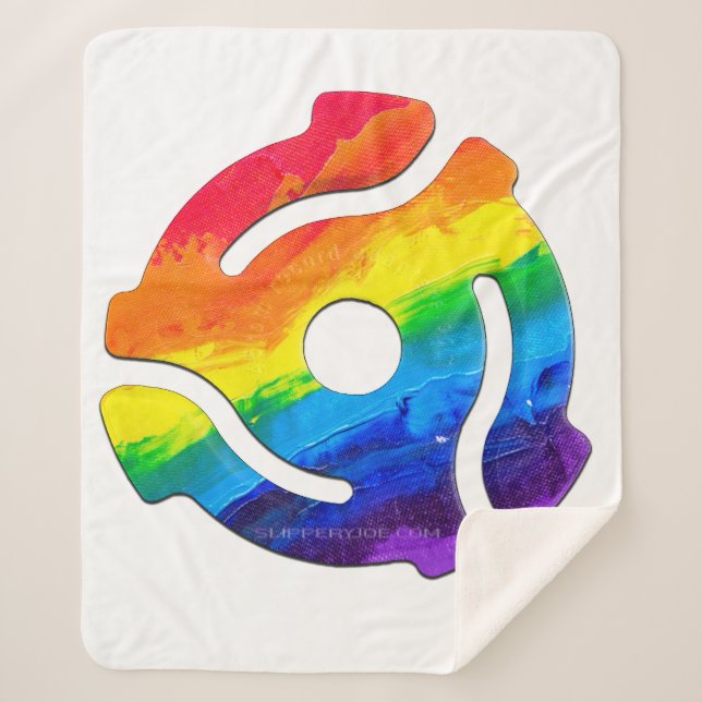 Cobertor Sherpa Vibran do adaptador de gravação plástico de 45 RPM (Frente)