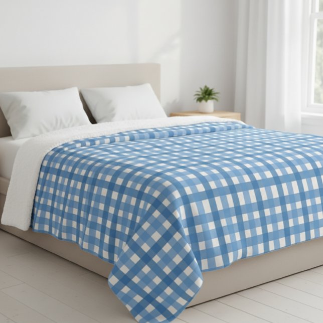 Cobertor Sherpa Vichy Checkered Blanket (Criador carregado)