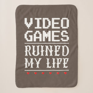Cobertor Sherpa videos games arruinaram minha vida