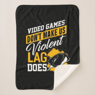 Cobertor Sherpa Videos games Não Fazem O Gamer Lag