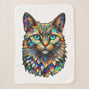 Cobertor Sherpa Vidro Múltiplo-Coloração Mosaico Cat 760