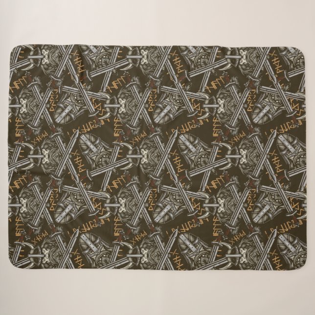 Cobertor Sherpa Vikings (Frente (Horizontal))