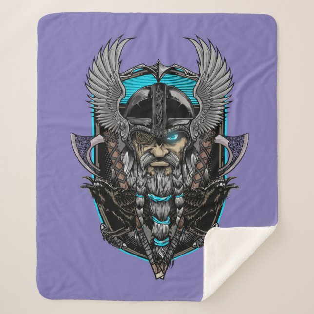 Cobertor Sherpa Vikings Sherpa Blanket (Frente)
