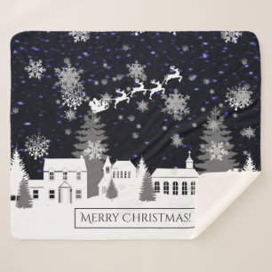 Cobertor Sherpa Vila Natal Sherpa Blanket