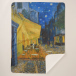 Cobertor Sherpa Vincent van Gogh - Cafe Terrace à Noite<br><div class="desc">Cafe Terrace no Place du Forum na Noite - Vincent van Gogh,  1888</div>