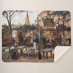 Cobertor Sherpa Vincent Van Gogh - La Guinguette em Montmartre