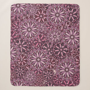 Cobertor Sherpa Vintage abstract background. Mandala style. seamle