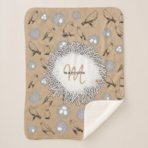 Vintage Birds & Nest Rustic Kraft Brown