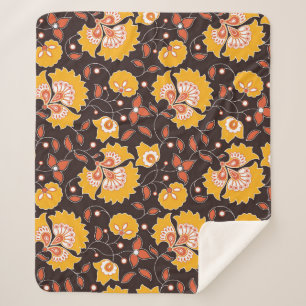 Cobertor Sherpa Vintage Floral Invisível