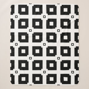 Cobertor Sherpa Vintage geometric pattern. Repeating elements styl