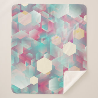 Cobertor Sherpa Vintage Glittering Confetti Fundo.