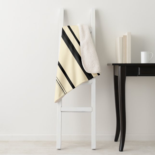 Cobertor Sherpa Vintage Stripes (In Situ)